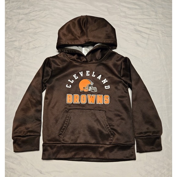 NFL Tops - Cleveland Browns NFL Brown Child's Girls Hoodie‎ Size Small (6/6X) NEW